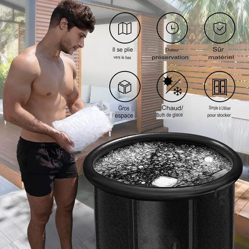 Bain de glace ❄️ gonflable pour sportifs – Récupération rapide et naturelle !❄️