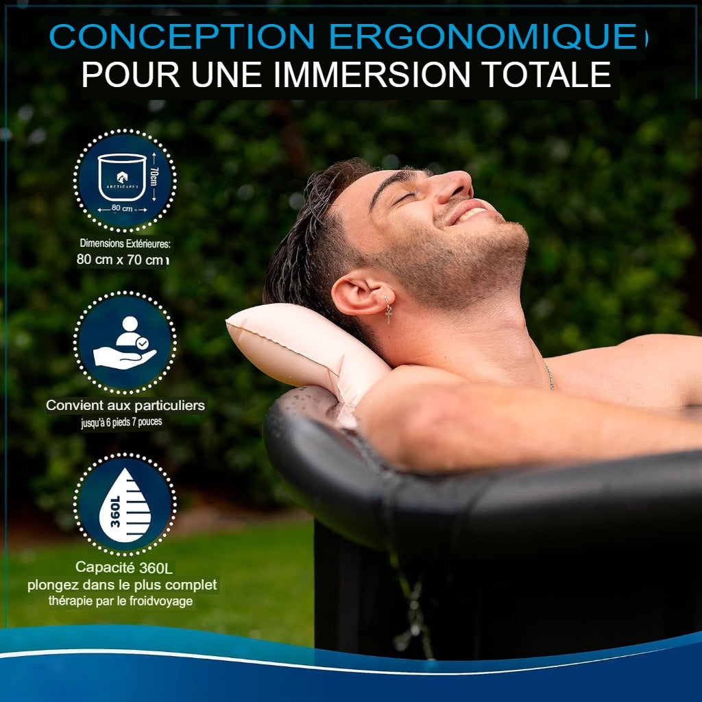 Bain de glace ❄️ gonflable pour sportifs – Récupération rapide et naturelle !❄️