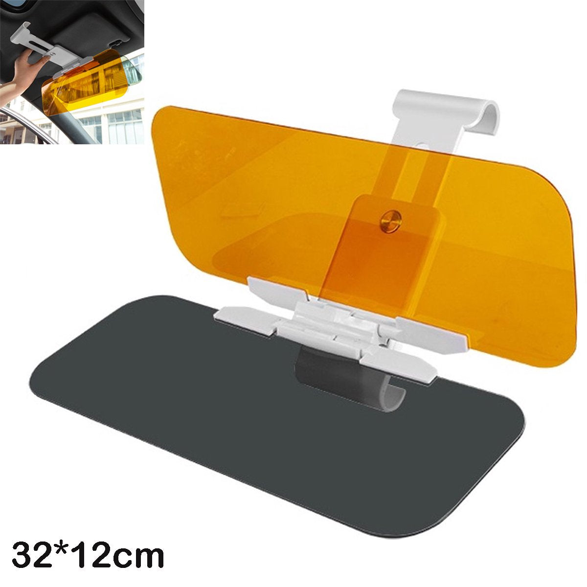 Pare-soleil de voiture HD Anti-UV, lunettes de jour et de nuit, Anti-éblouissement, bouclier de véhicule à Clip pour la vue, miroir de conduite rotatif