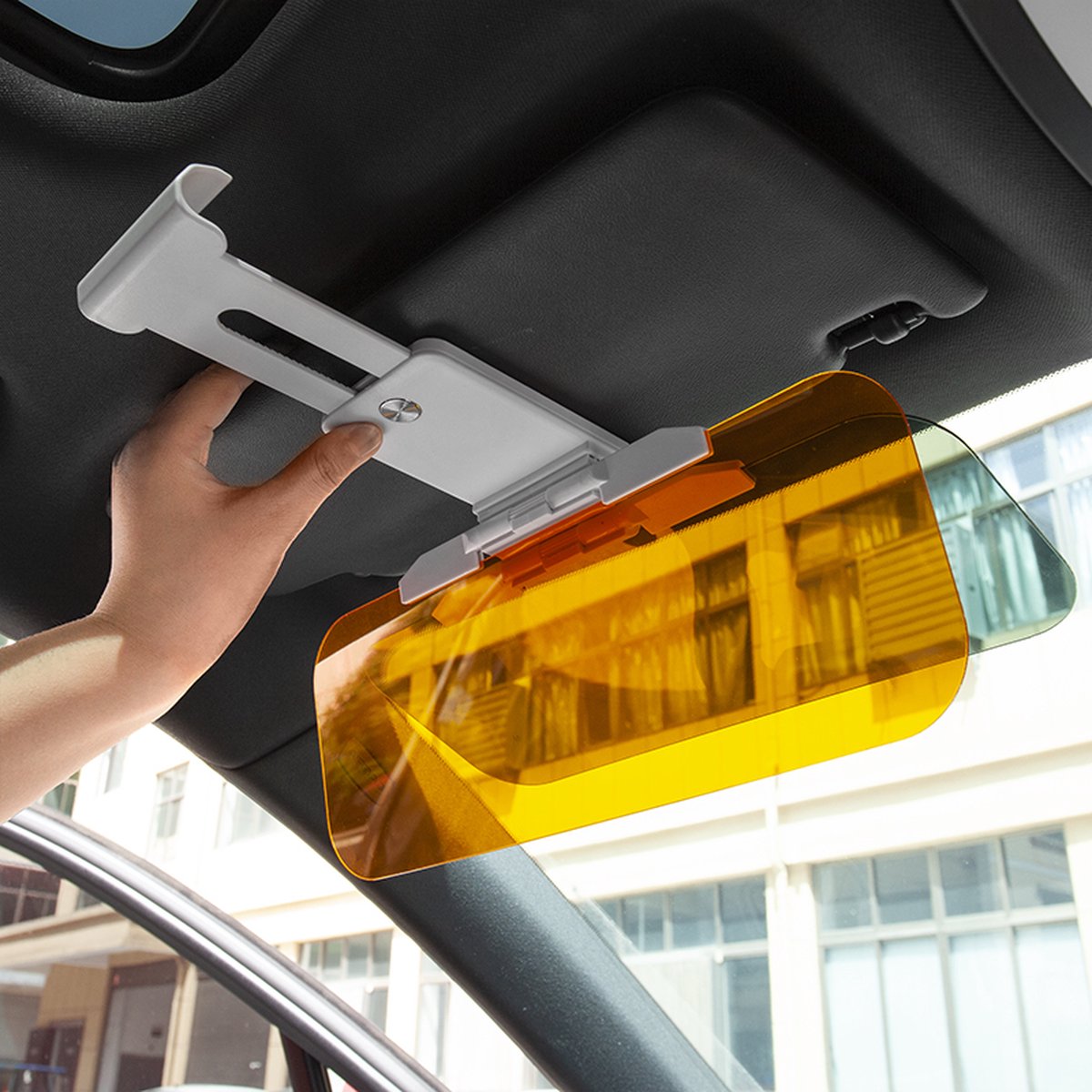 Pare-soleil de voiture HD Anti-UV, lunettes de jour et de nuit, Anti-éblouissement, bouclier de véhicule à Clip pour la vue, miroir de conduite rotatif