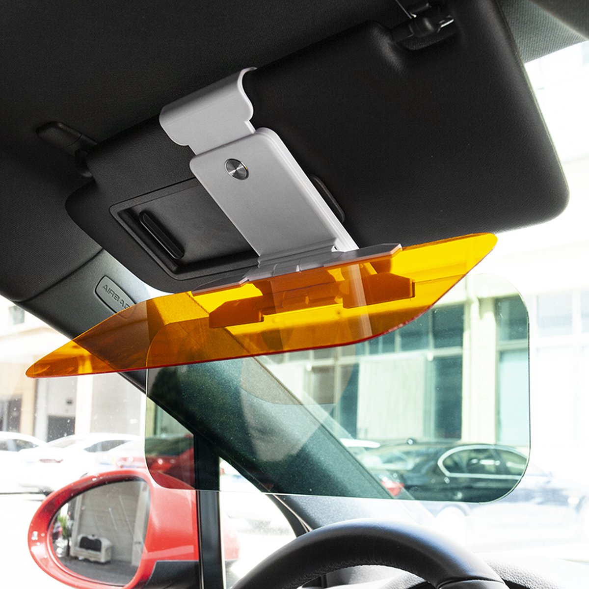 Pare-soleil de voiture HD Anti-UV, lunettes de jour et de nuit, Anti-éblouissement, bouclier de véhicule à Clip pour la vue, miroir de conduite rotatif
