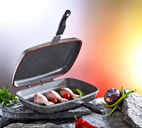 Poêle Double Grill Antiadhésif 