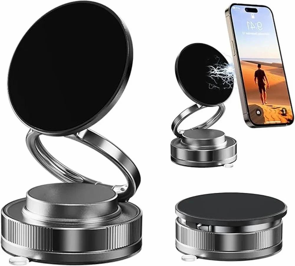 Support magnétique pour téléphone avec rotation à 360°