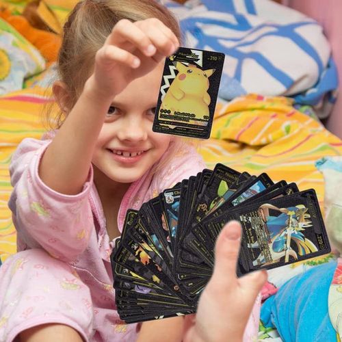 Cartes Pokémon Gold noire 10 cartes