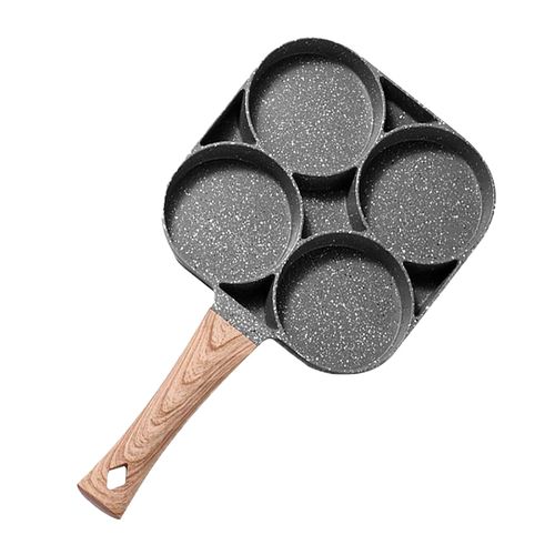 Poêle à Crêpes à 4 Emplacements Antiadhésive