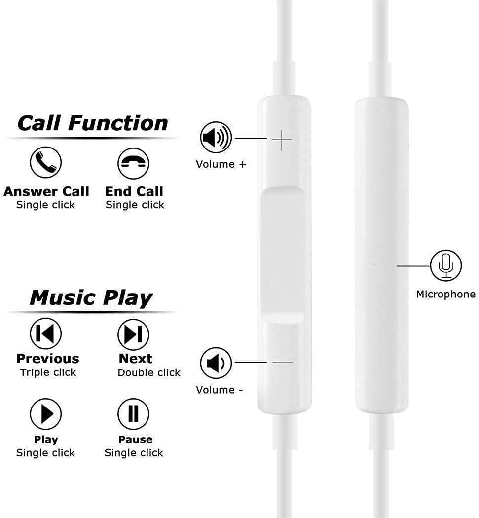 Écouteurs  filaires pour iPhone