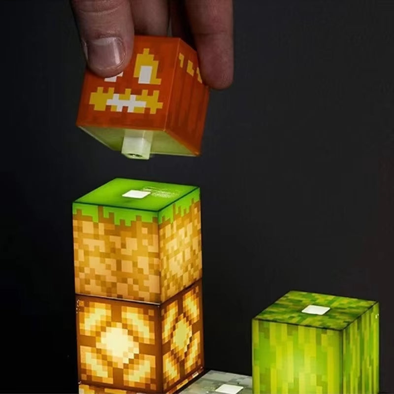Lampe Créative Minecraft – Décor modulable | مصباح ماينكرافت الإبداعي
