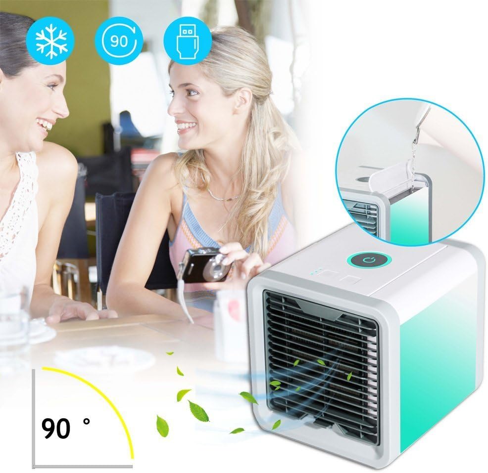 Mini climatiseur portable USB 7 couleurs LED