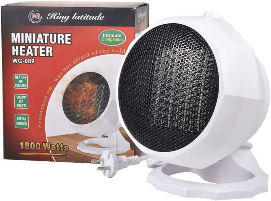 Mini chauffage électrique portable ventilateur de chauffage intérieur 1800w