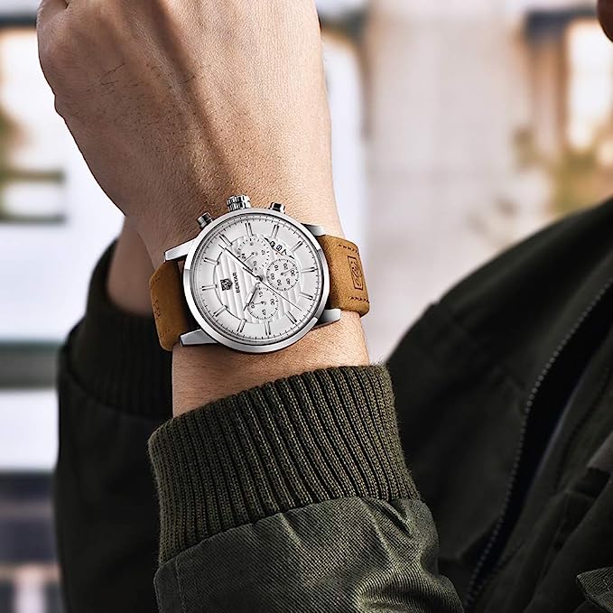Montre Benyar Bracelet en Cuir Affaires et Sport