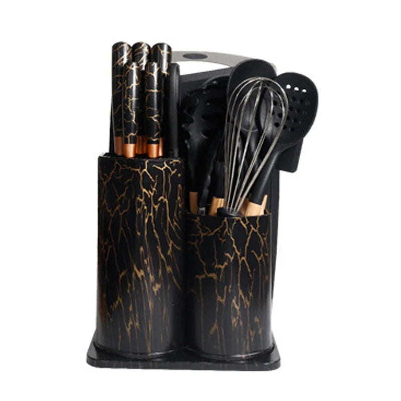 Ensemble Complet d&#39;Ustensiles de Cuisine en Silicone 19 piece