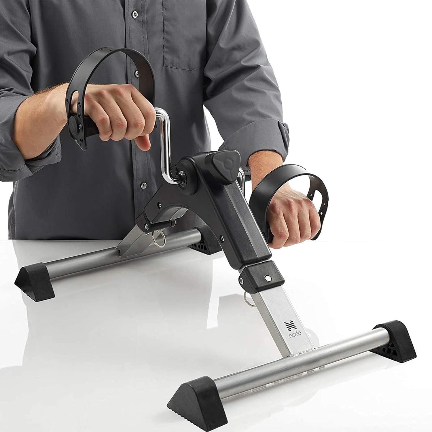 Pédale Vélo d'exercice pliable pour jambes et bras, équipé d'un écran