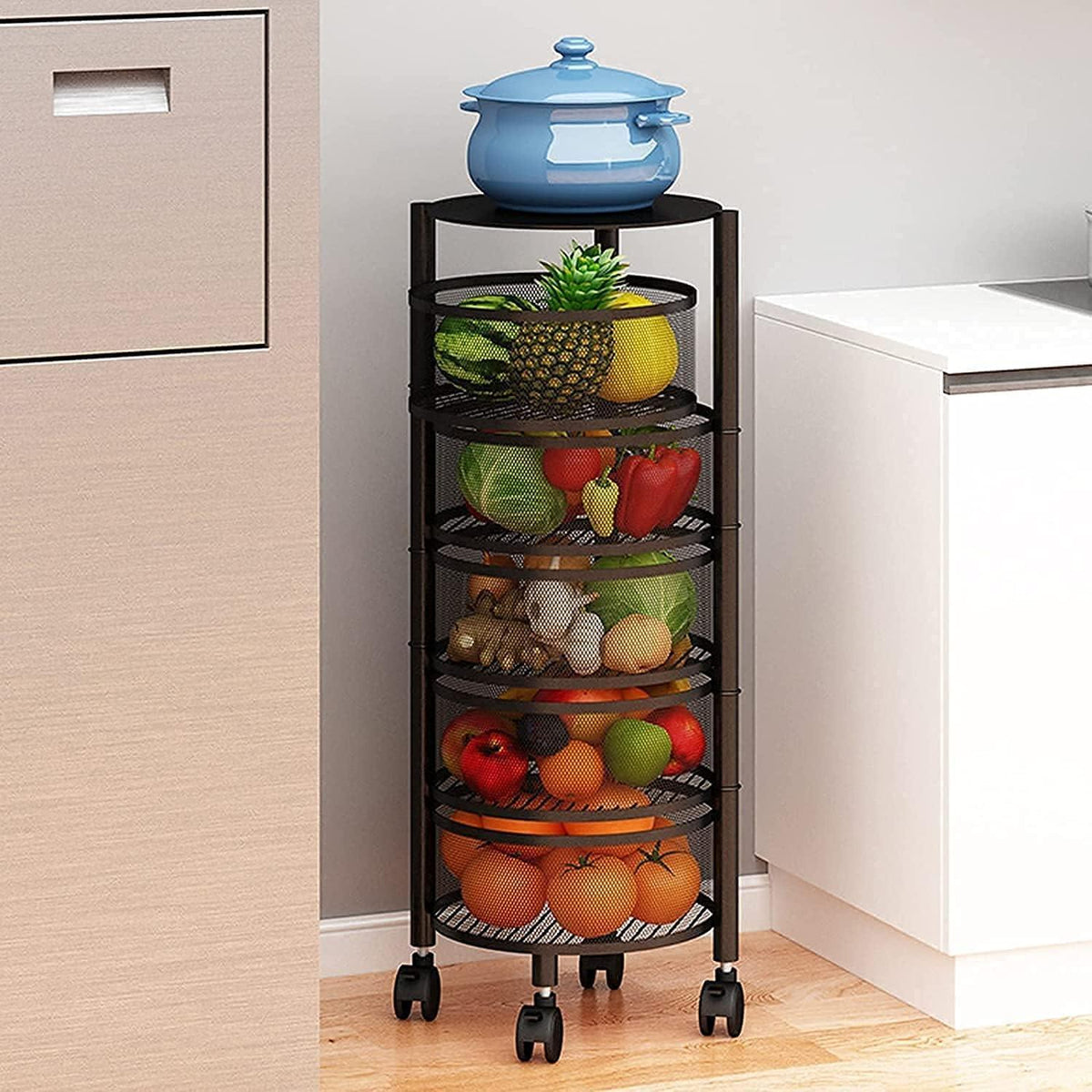Fergal étagère de rangement rotative  pour cuisine