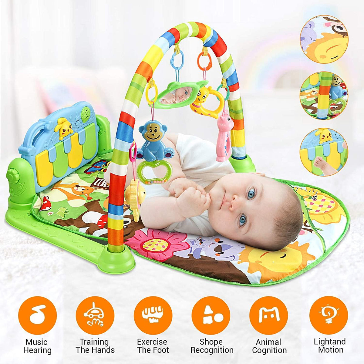 Tapis  de jeux Piano et d&#39;éveil pour Bébé