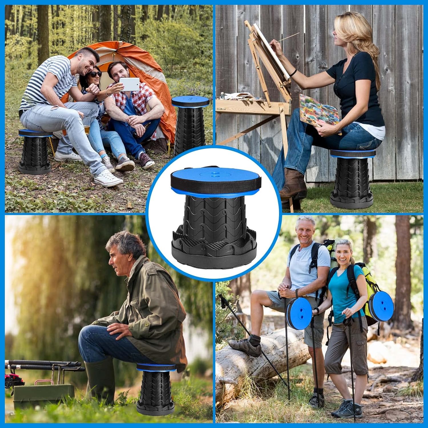 Tabouret télescopique Pliable