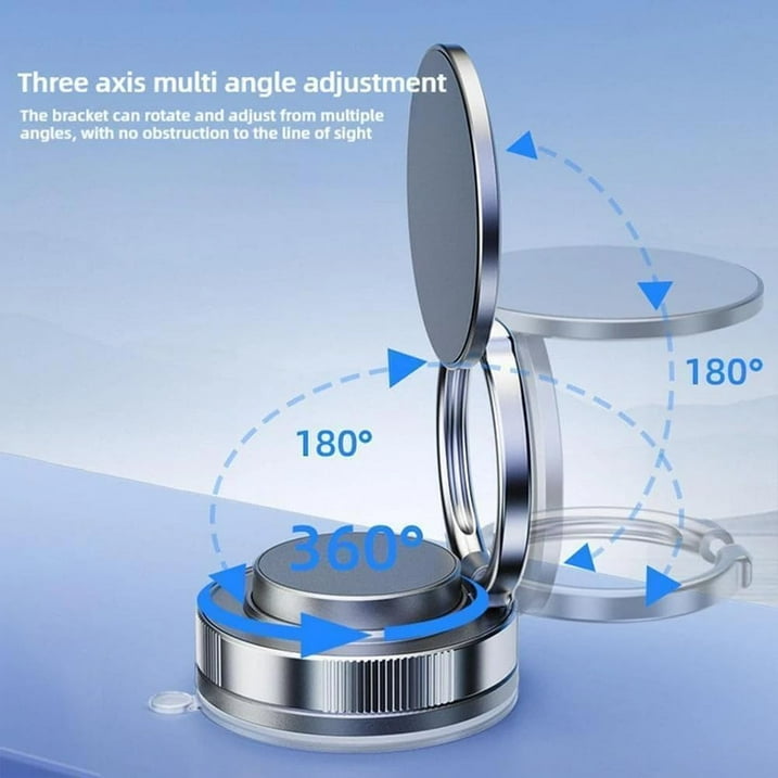 Support magnétique pour téléphone avec rotation à 360°