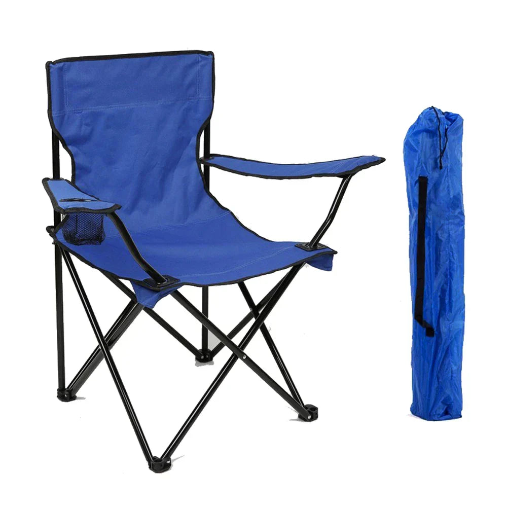 Chaise de camping Pliante avec Porte-gobelet
