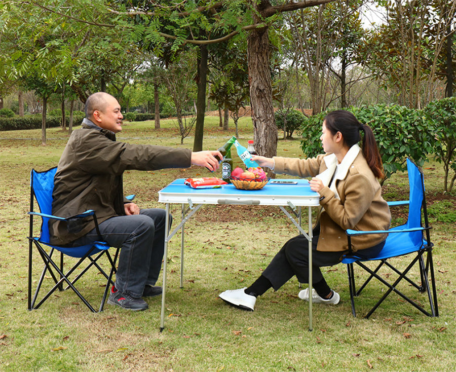 Chaise de camping Pliante avec Porte-gobelet