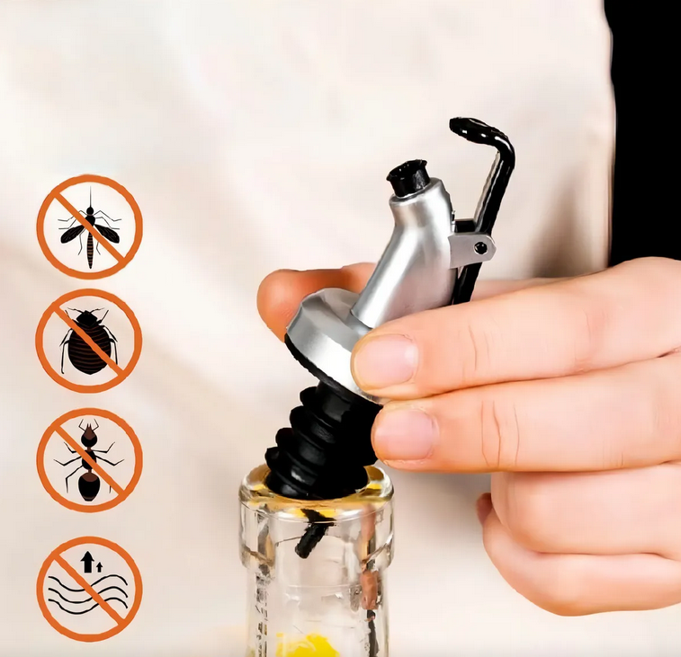 Lot de 4 pots à épices, bouteilles à vinaigre et huile, sel et poivre, distributeurs à épices avec socle en bois, support à épices avec couvercle