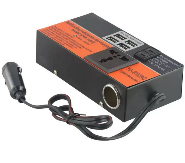 Convertisseur de Tensions pour voiture DC 12 V 24 V vers AC 110 V/220 V – محول تيار الكهربائي في السيارة