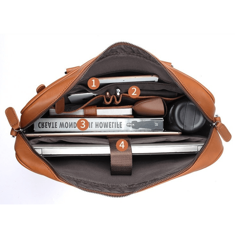 Compactos sac en cuir homme d'affaires