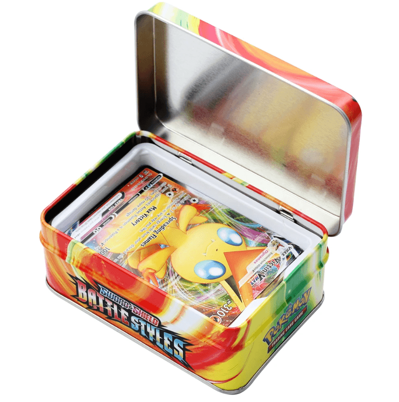 Jeu de cartes Pokemon, boîte en fer métallique, 40 pièces