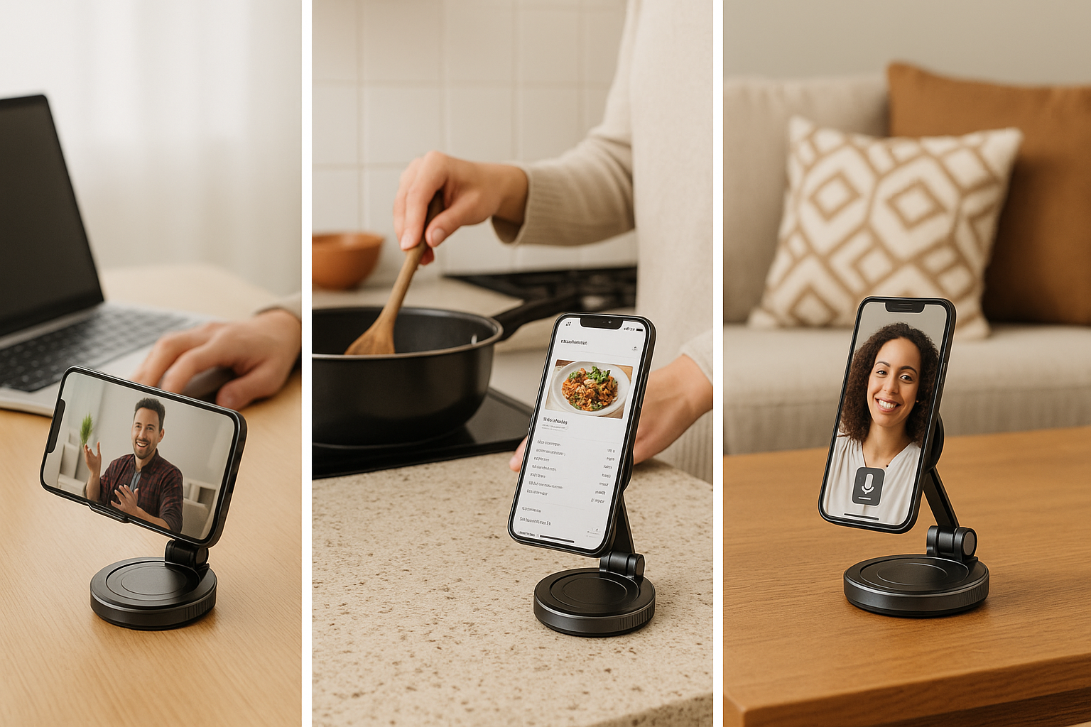 Support Téléphone 360° Pliant – Design intelligent | حامل هاتف 360° قابل للطي
