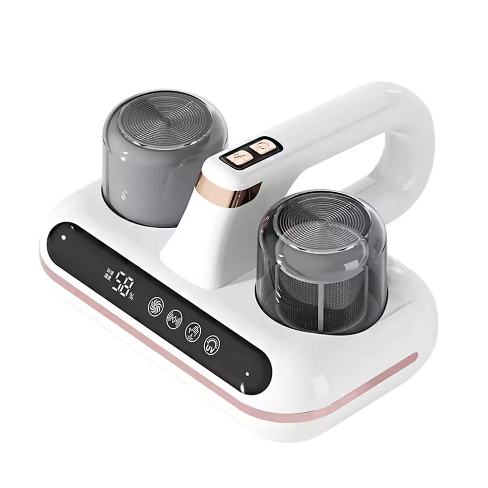 Aspirateur à main sans fil pour matelas, dissolvant d&#39;acariens UV 10KPa, aspiration puissante pour le nettoyage des oreillers de lit, des vêtements et du canapé