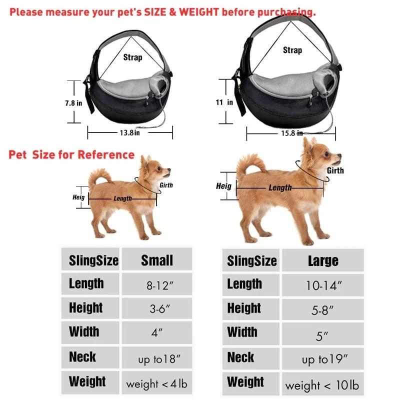 Sac à bandoulière maille confort Pour chien