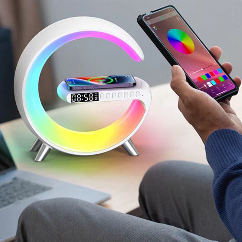 Pixa Lampe de charge sans fil haut-parleur