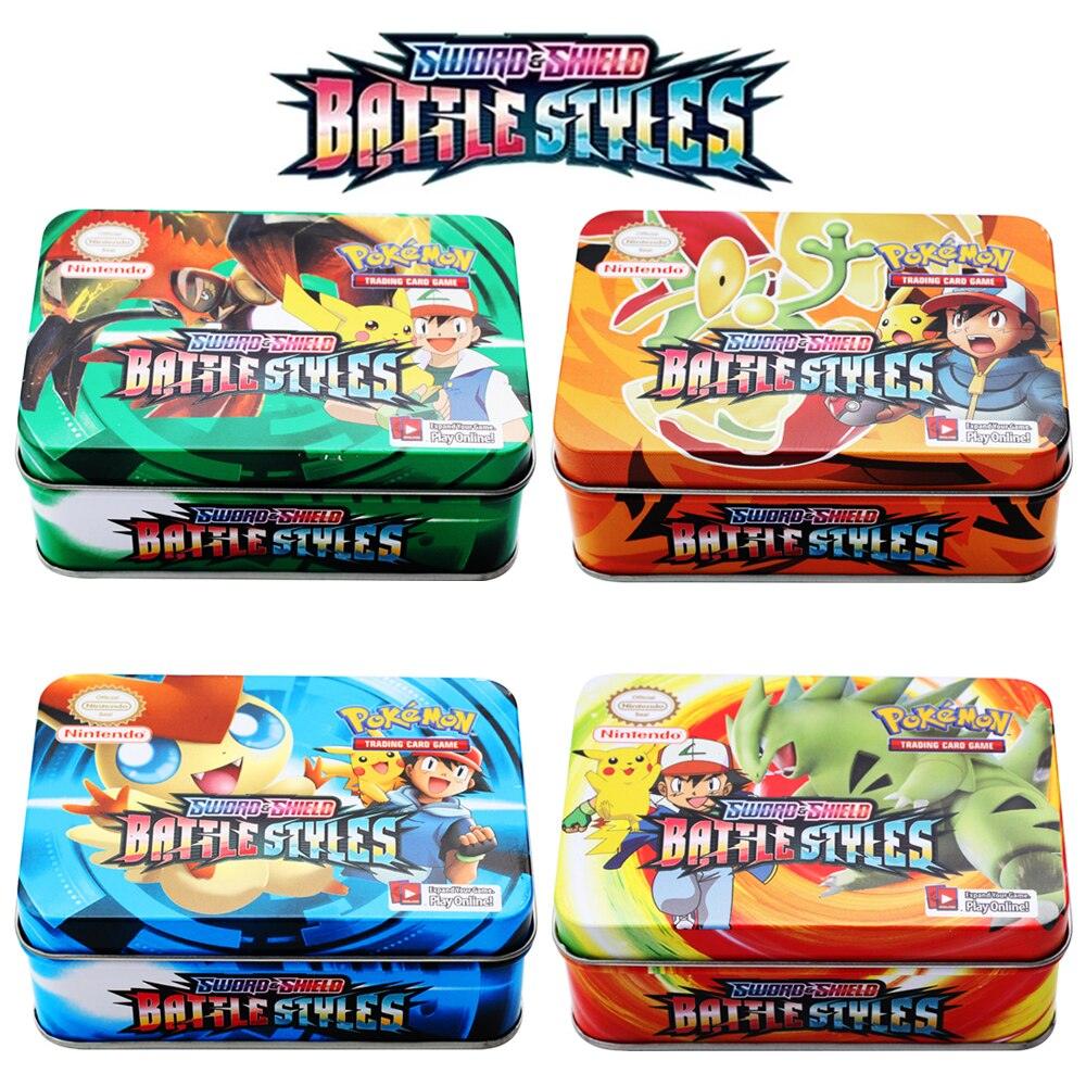 Jeu de cartes Pokemon, boîte en fer métallique, 40 pièces