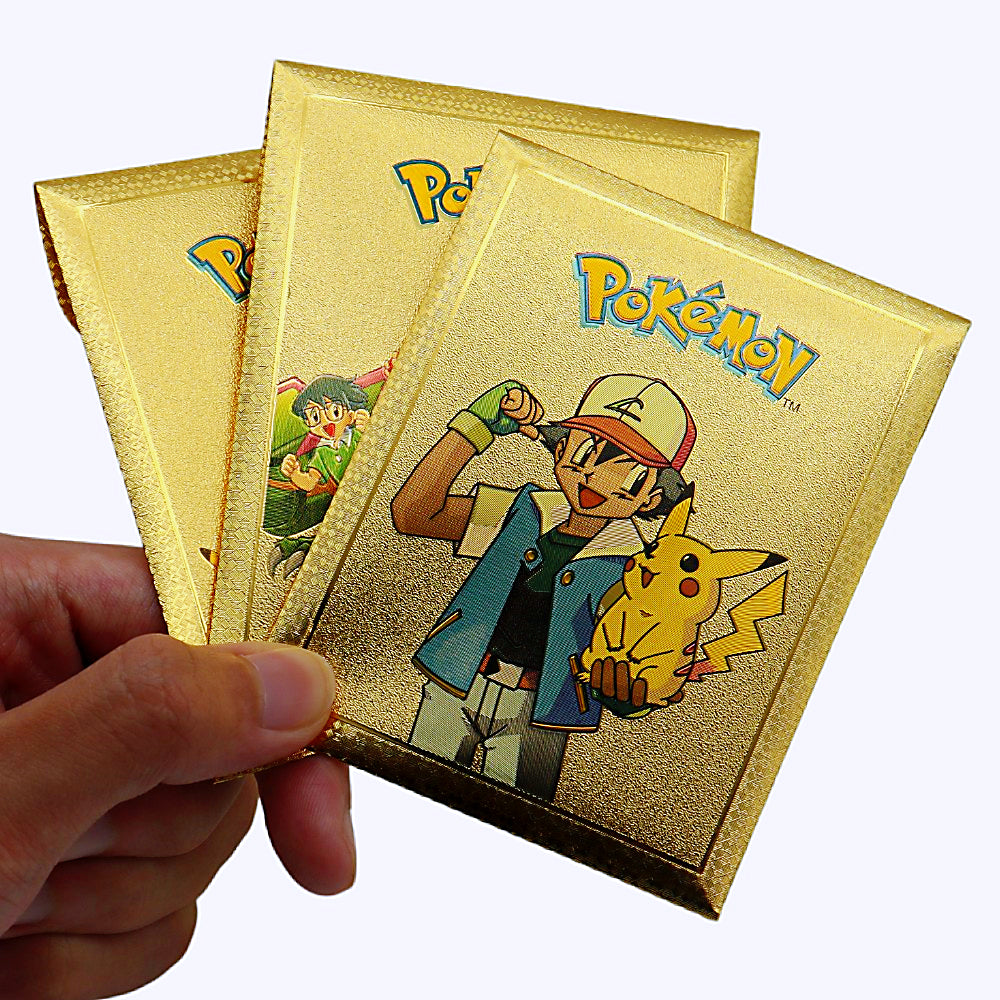 Cartes Pokémon collection rare gold boîte 10 cartes 