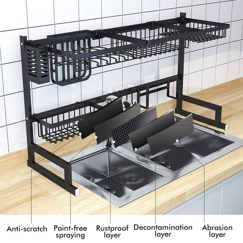 Organisation Élégante pour la Cuisine Porte Ustensiles au Dessus de l&#39;Évier