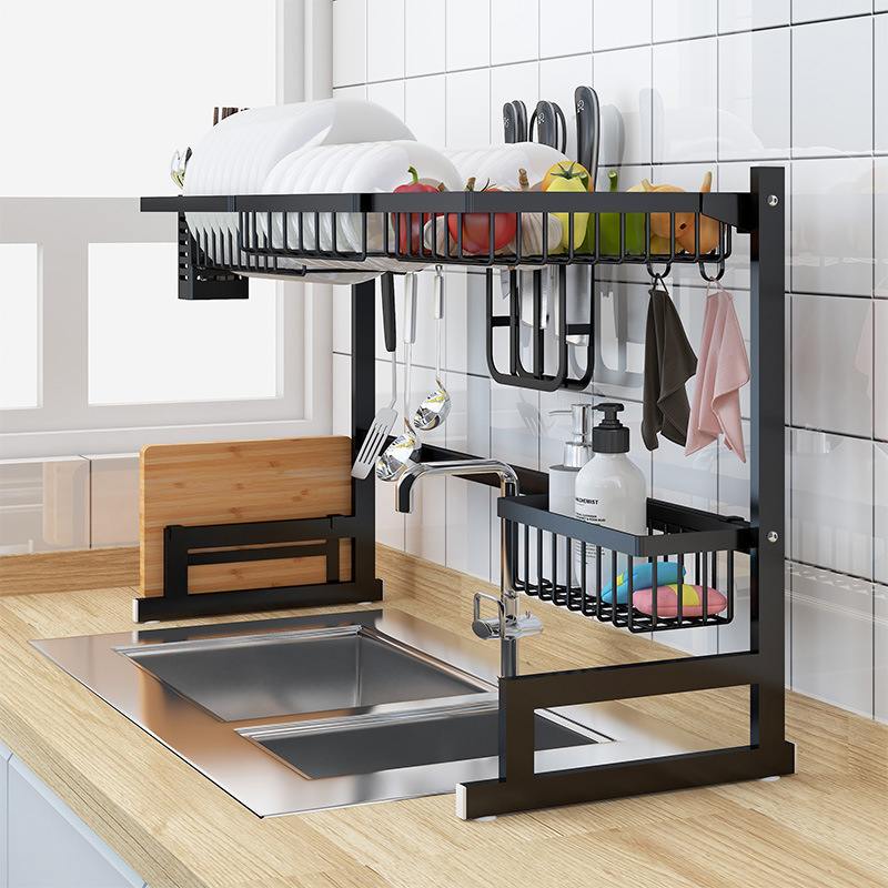 Organisation Élégante pour la Cuisine Porte Ustensiles au Dessus de l&#39;Évier