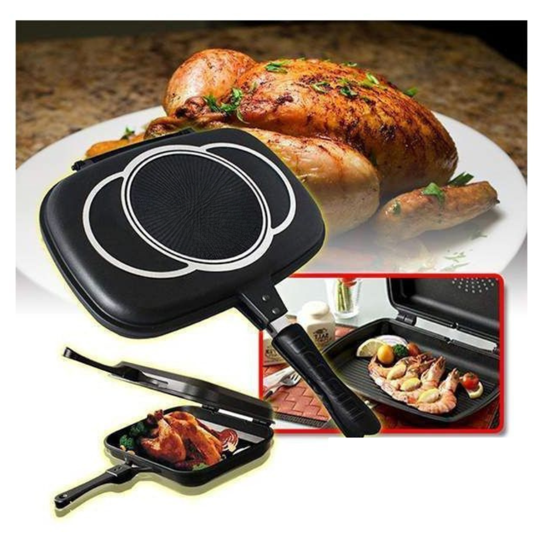 Poêle Double Grill Antiadhésif 