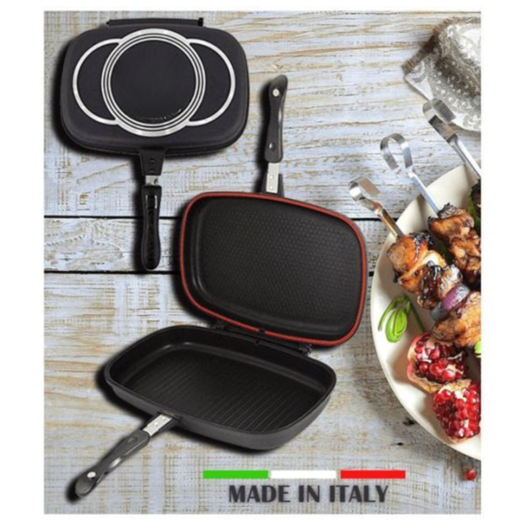 Poêle Double Grill Antiadhésif 