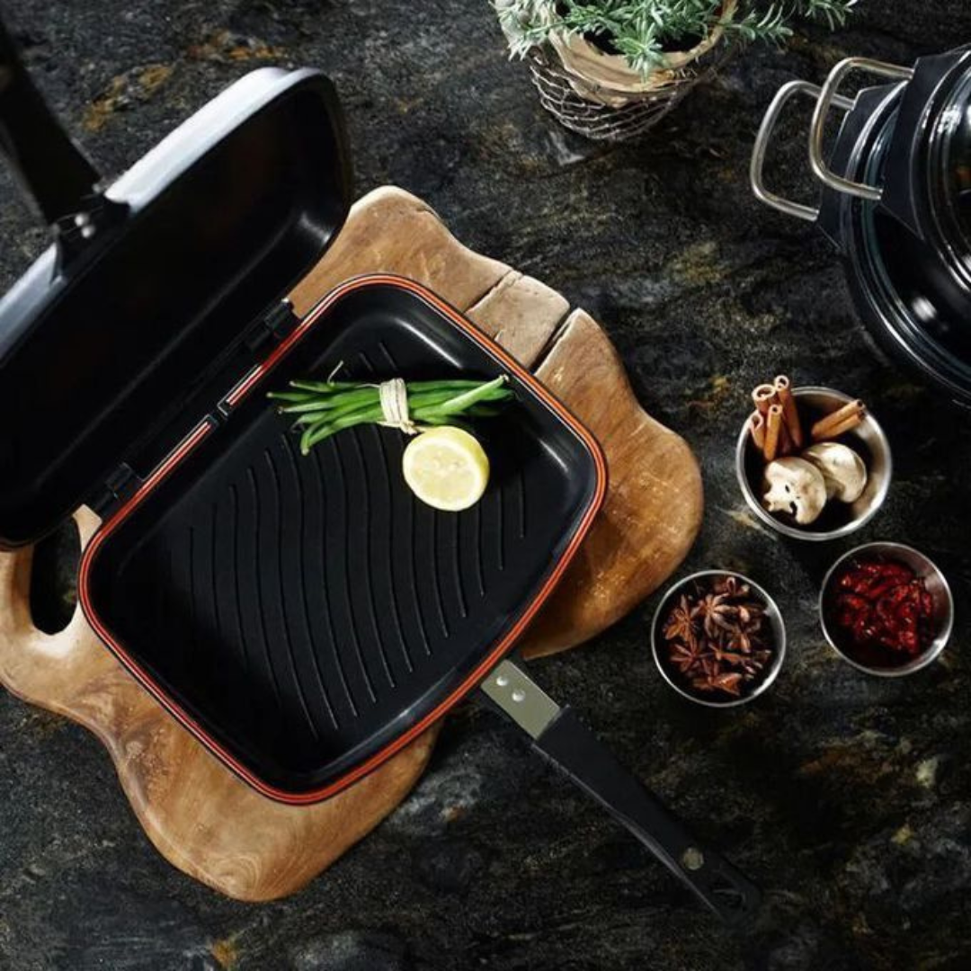 Poêle Double Grill Antiadhésif 