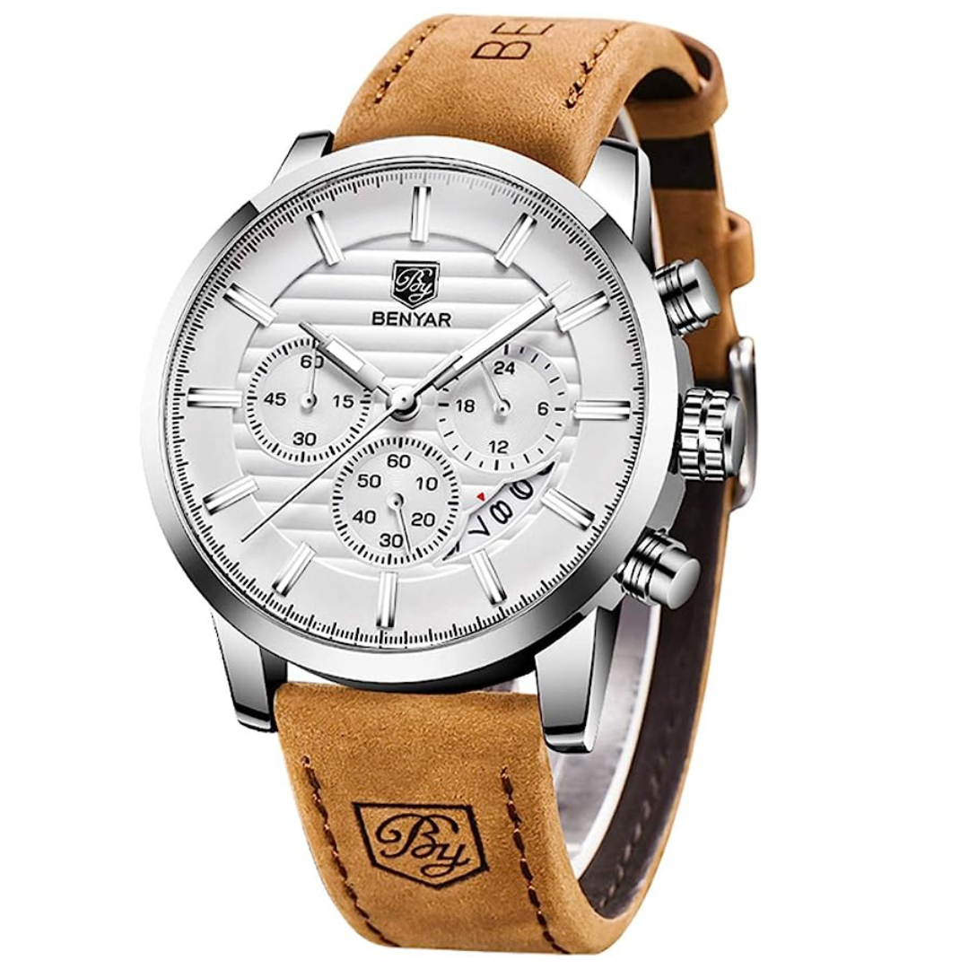 Montre Benyar Bracelet en Cuir Affaires et Sport
