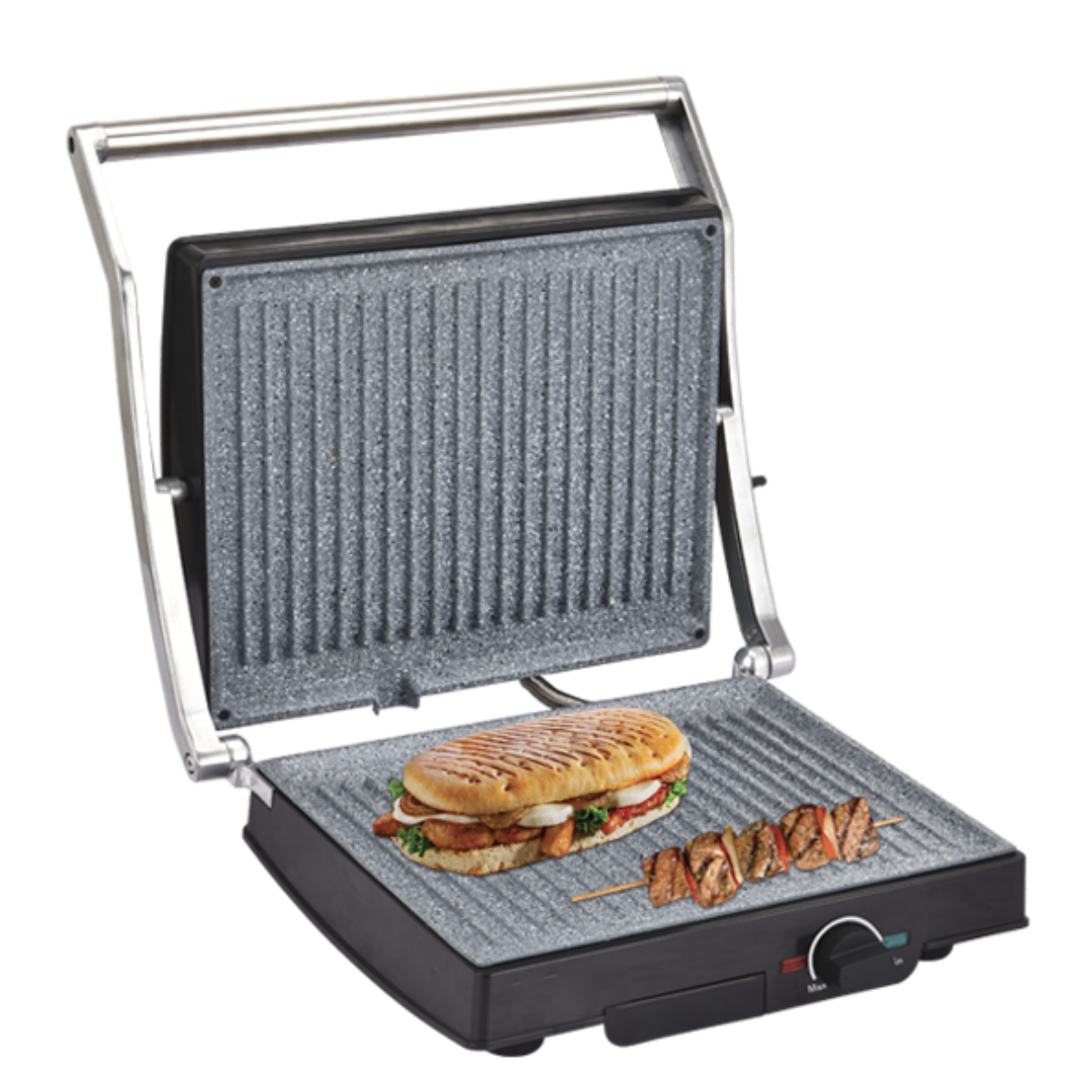Pixa panini grille Lamacom  avec  2 plaques de grandes surfaces
