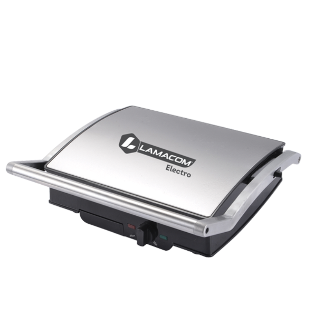 Pixa panini grille Lamacom  avec  2 plaques de grandes surfaces