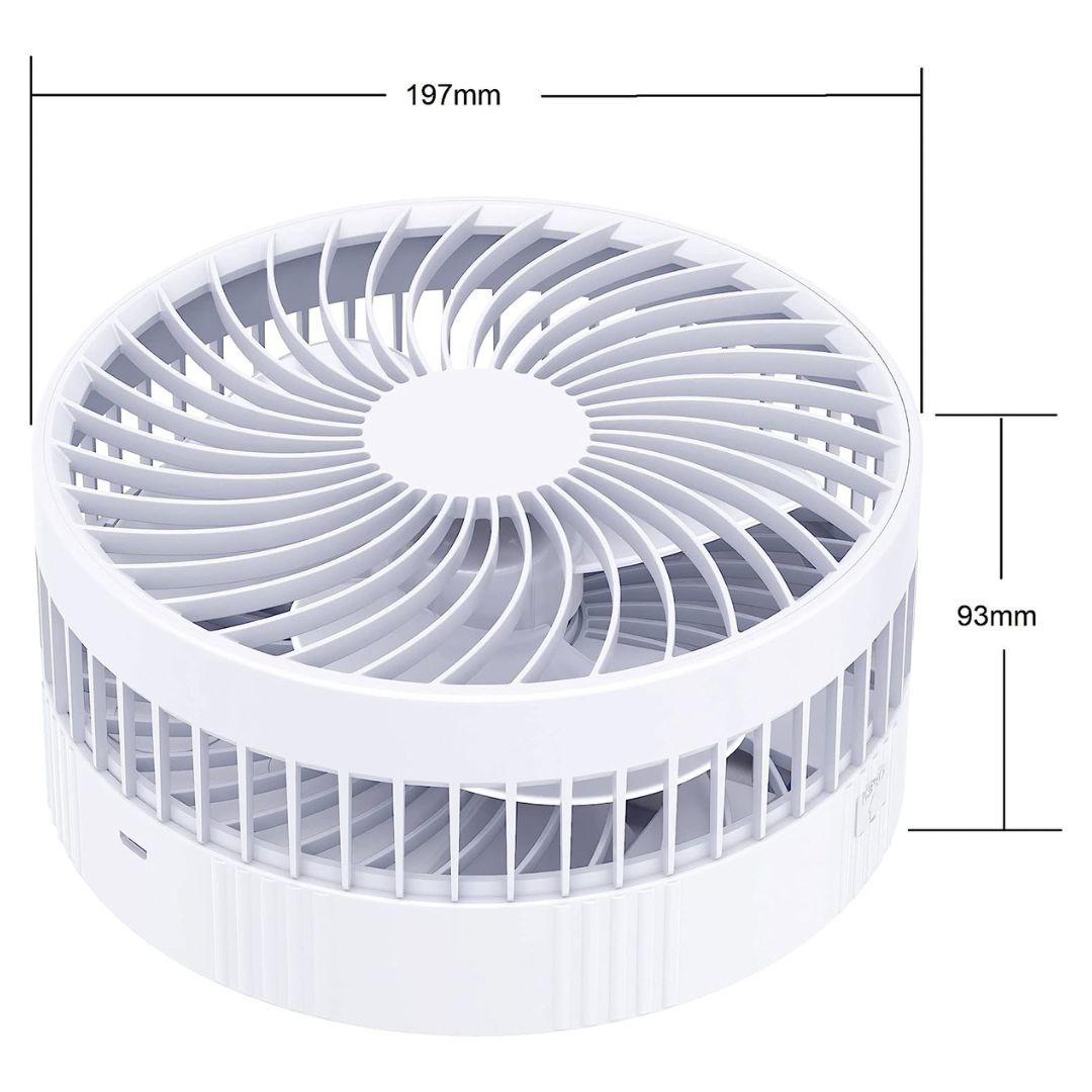 Easy Nova Mini ventilateur de bureau à batterie rechargeable