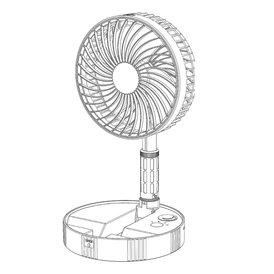 Easy Nova Mini ventilateur de bureau à batterie rechargeable