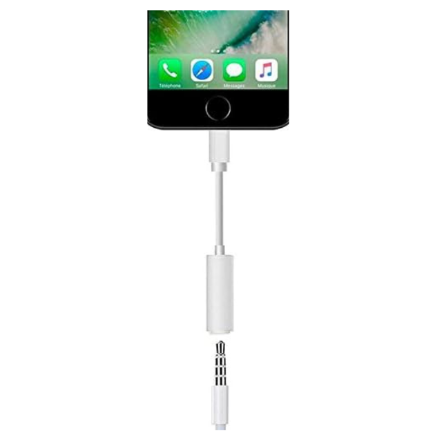Adaptateur Lightning vers Mini Jack 3, 5 mm