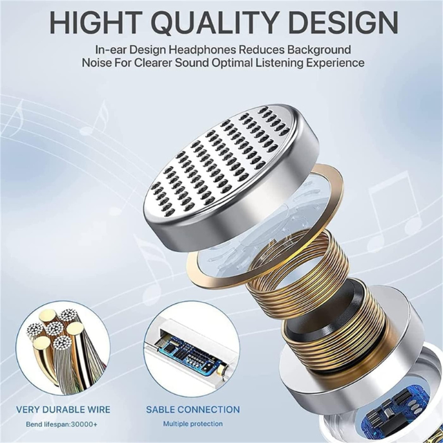 Écouteurs à isolation antibruit pour iPhone