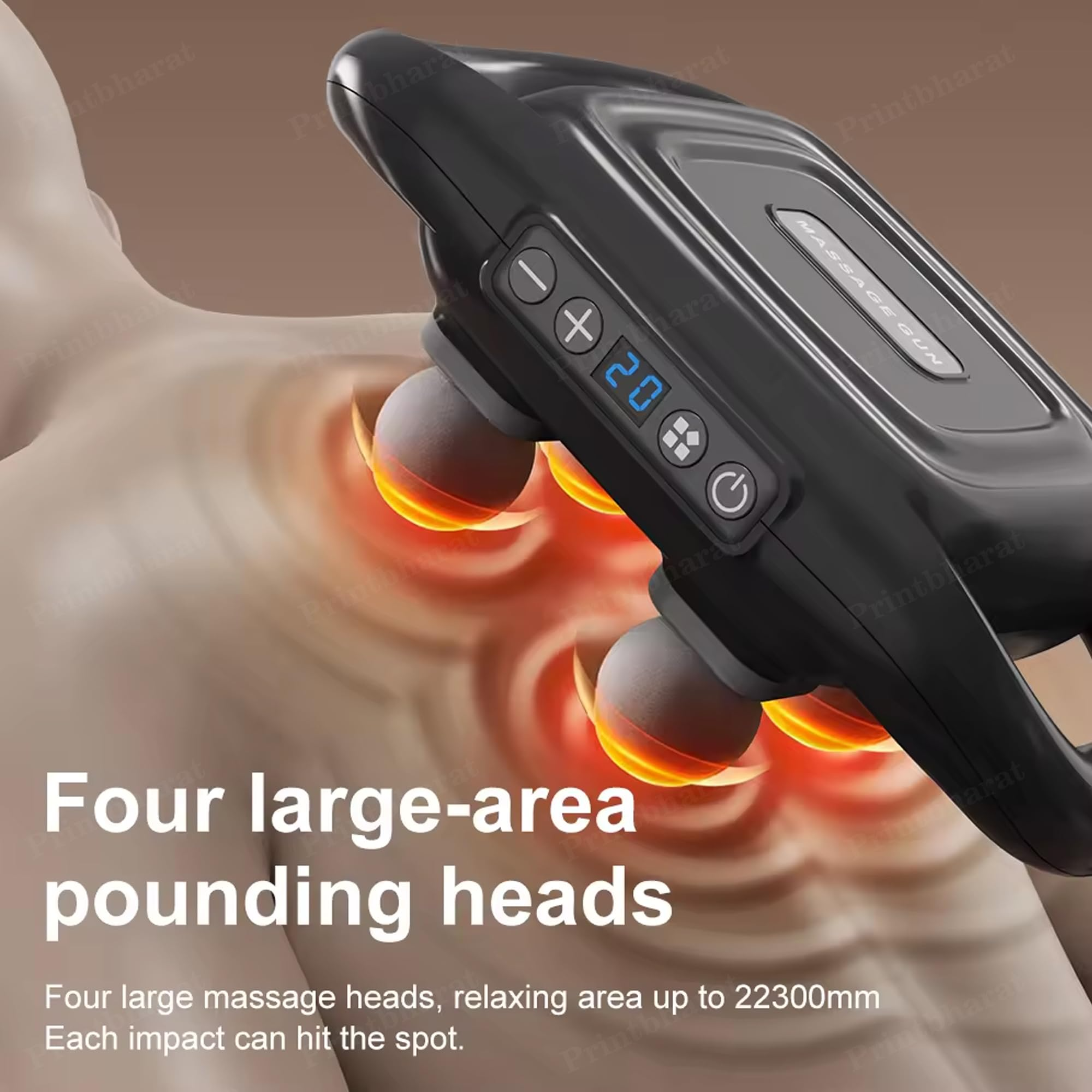 Appareil de Massage 4 Têtes avec Chaleur | جهاز تدليك ذكي بـ4 رؤوس وحرارة