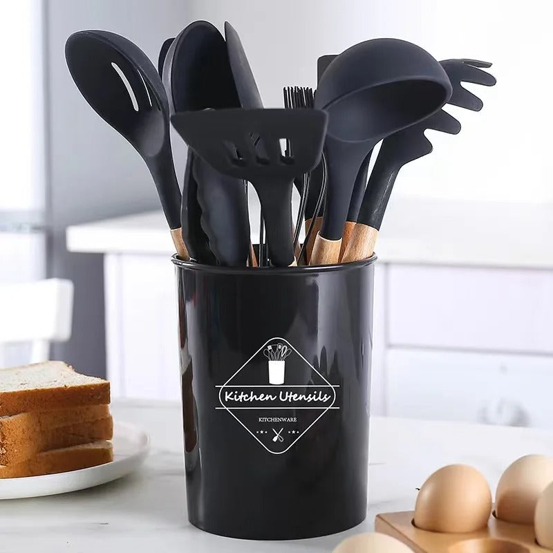 Ensemble d&#39;Ustensiles de Cuisine en Silicone Organique