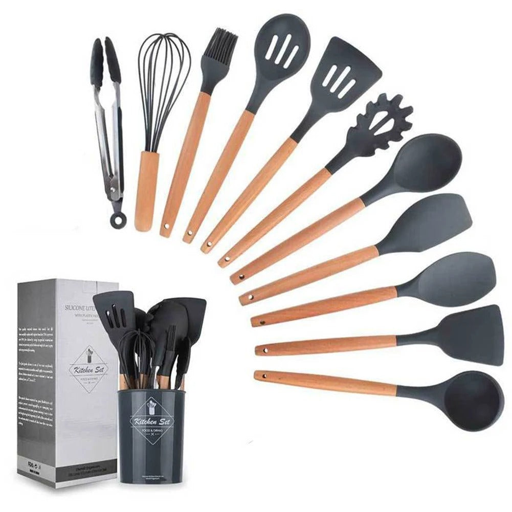 Ensemble d&#39;Ustensiles de Cuisine en Silicone Organique