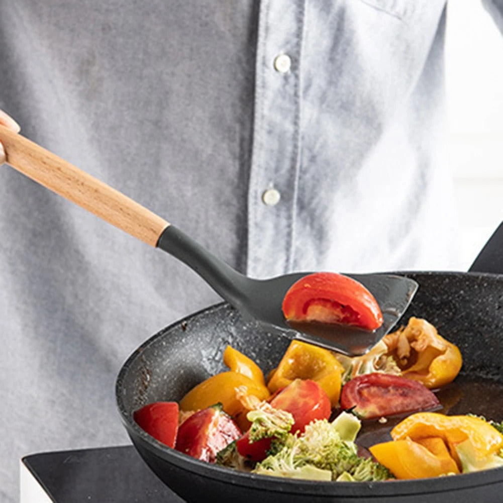 Ensemble d&#39;Ustensiles de Cuisine en Silicone Organique