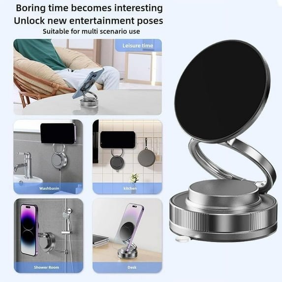 Support magnétique pour téléphone avec rotation à 360°