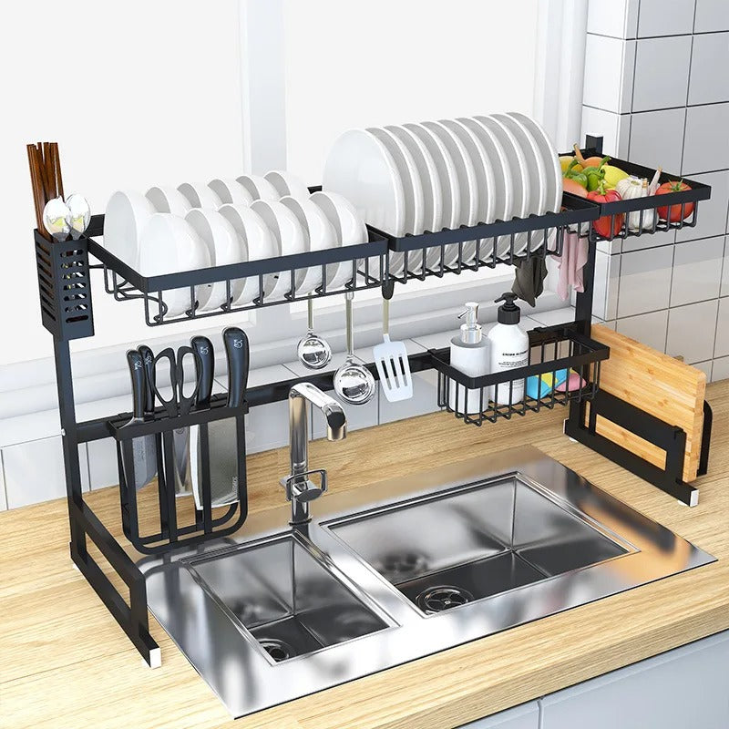 Organisation Élégante pour la Cuisine Porte Ustensiles au Dessus de l&#39;Évier